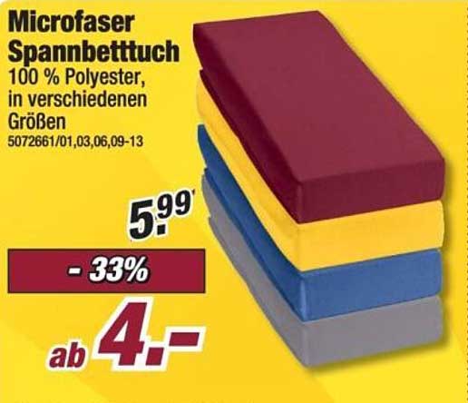 Microfaser Spannbetttuch