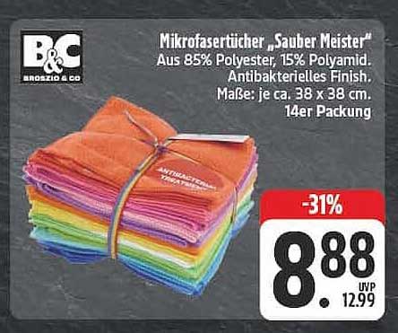 Mikrofasertücher „Sauber Meister“