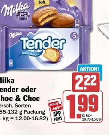 Milka Tender oder Choco & Choc