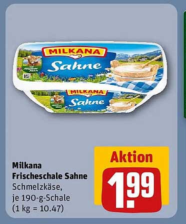 Milkana Frischschale Sahne