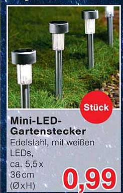 Mini-LED-Gartenstecker