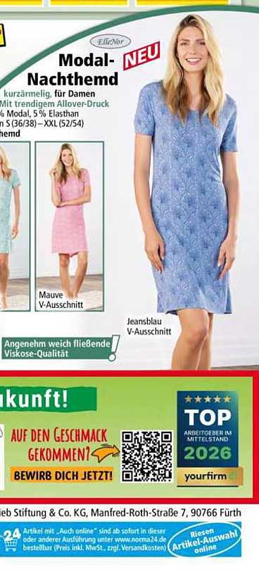 Modal-Nachthemd NEU