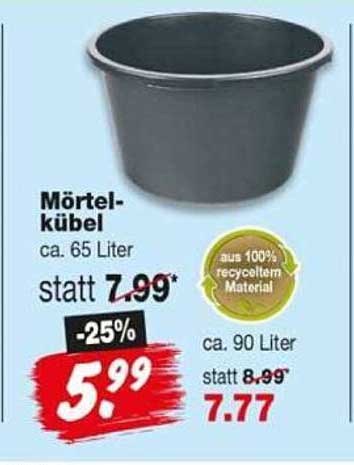 Mörtel-kübel ca. 65 Liter