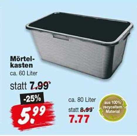 Mörtelkasten ca. 60 Liter