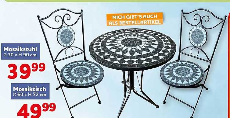 Mosaikstuhl Ø 30 x H 90 cm