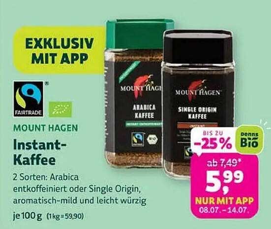 MOUNT HAGEN Instant-Kaffee