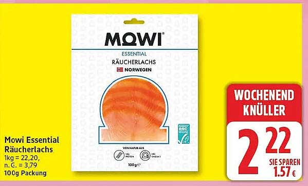 Mowi Essential Räucherlachs 1kg