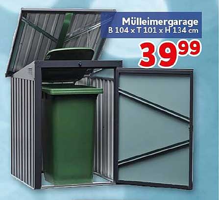 Mülleimergarage B 104 x T 101 x H 134 cm
