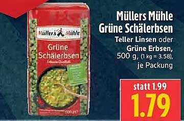 Müllers Mühle Grüne Schälerbsen