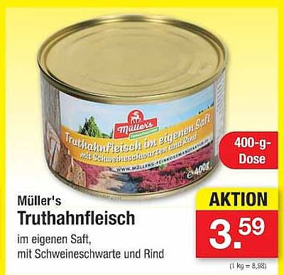 Müller's Truthahnfleisch