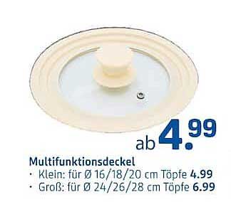 Multifunktionsdeckel
