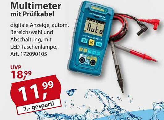 Multimeter mit Prüfkabel