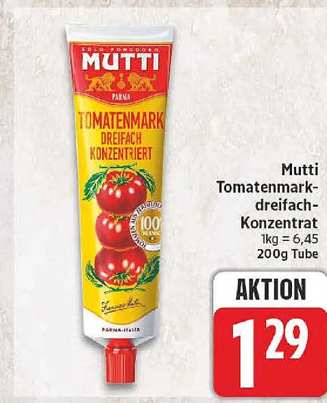 Mutti Tomatenmark-dreifach-Konzentrat 200g Tube