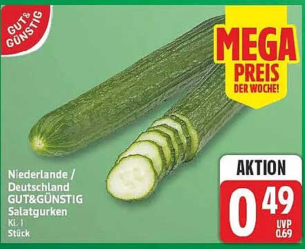 Niederlande / Deutschland GUT&GÜNSTIG Salatgurken