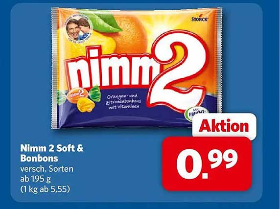 Nimm 2 Soft & Bonbons versch. Sorten ab 195 g (1 kg ab 5,55)