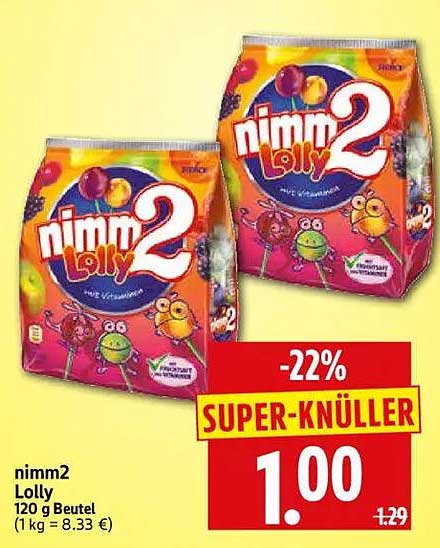 nimm2 Lolly 120 g Beutel
