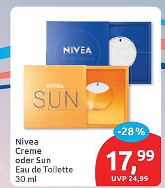 Nivea Creme oder Sun Eau de Toilette 30 ml
