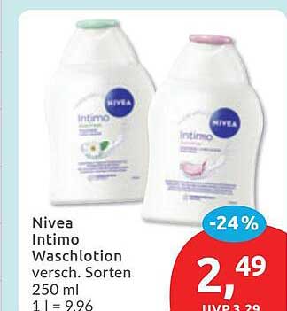 Nivea Intimo Waschlotion versch. Sorten 250 ml