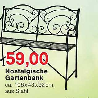 Nostalgische Gartenbank