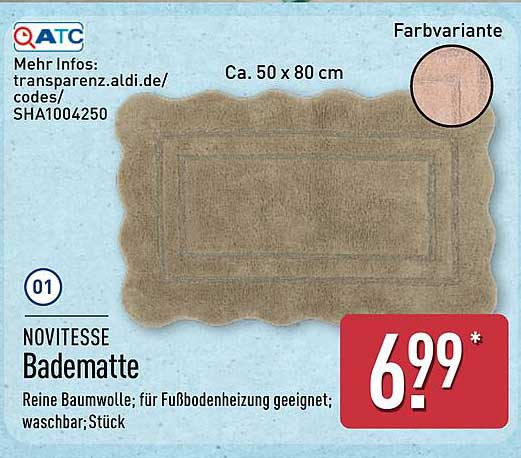 NOVITESSE Badematte