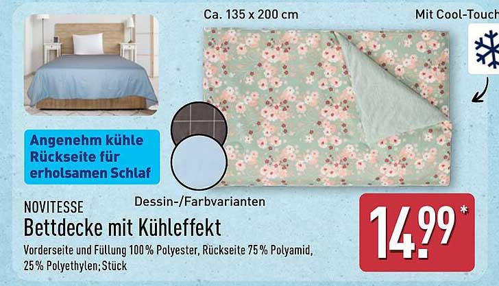 NOVITESSE Bettdecke mit Kühleffekt