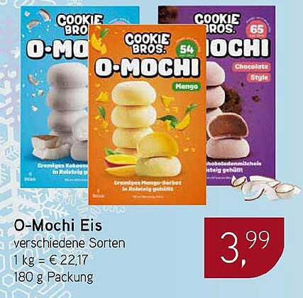 O-Mochi Eis verschiedene Sorten