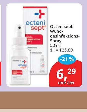 Octenisept Wund-desinfektions-Spray 50 ml 1 l = 125,80