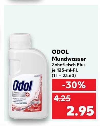 ODOL Mundwasser Zahnfleisch Plus je 125-ml-Fl. (1l = 23.60)