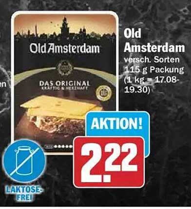 Old Amsterdam versch. Sorten 115 g Packung (1 kg = 17.08-19.30)