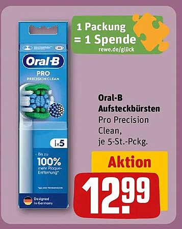 Oral-B Aufsteckbürsten Pro Precision Clean, je 5-St.-Pckg.