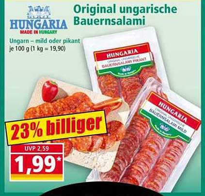 Original ungarische Bauernsalami