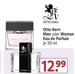 Otto Kern Man oder Woman Eau de Parfum je 30 ml