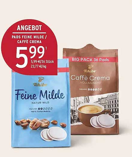 PADS FEINE MILDE / CAFFÈ CREMA