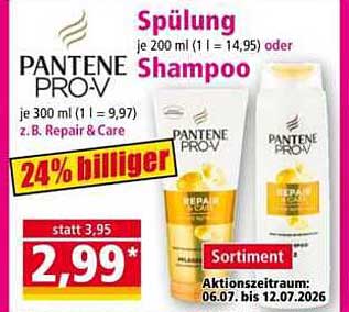 Pantene Pro-V Spülung oder Shampoo