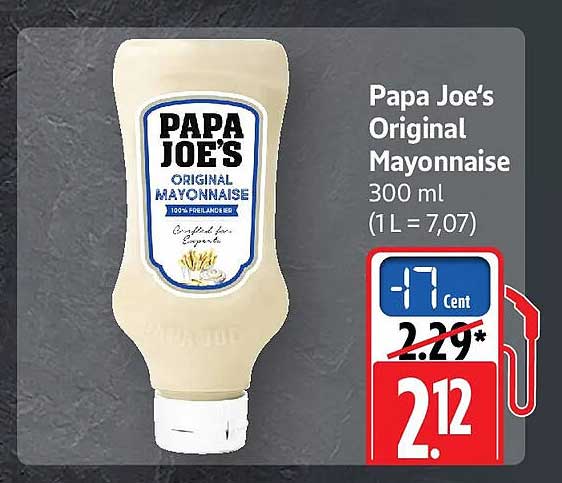 Papa Joe's Original Mayonnaise 300 ml (1L = 7,07)