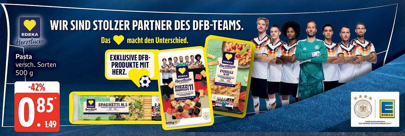 Pasta versch. Sorten 500 g