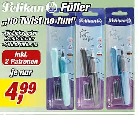 Pelikan Füller „no Twist no fun“