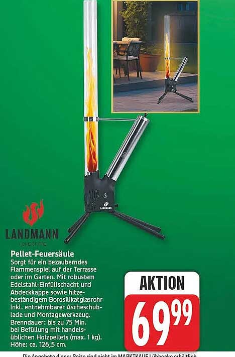 Pellet-Feuersäule
