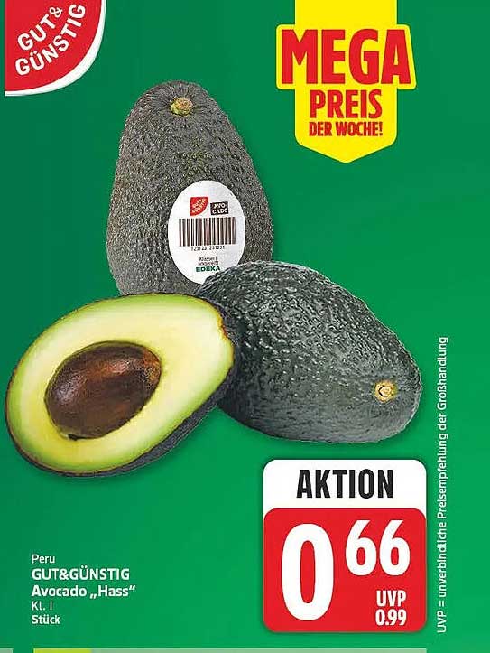 Peru GUT&GÜNSTIG Avocado „Hass“ Kl. I Stück