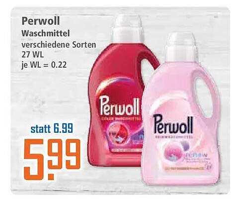 Perwoll Waschmittel verschiedene Sorten 27 WL je WL = 0.22