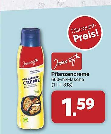 Pflanzencreme 500-ml-Flasche (1 l = 3.18)