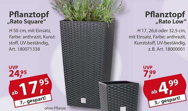 Pflanztopf „Rato Square“