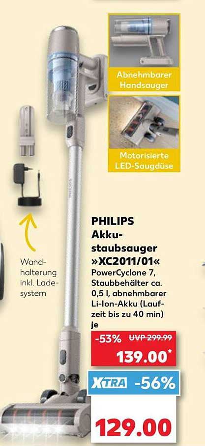 PHILIPS Akku-staubsauger »XC2011/01«