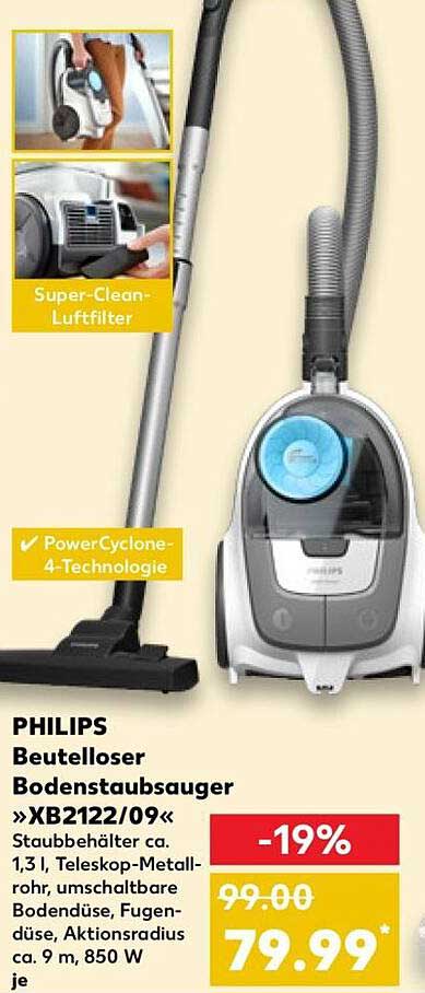 PHILIPS Beutelloser Bodenstaubsauger »XB2122/09«