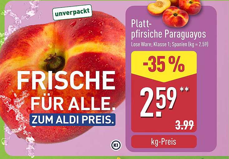 Plattpfirsiche Paraguayos