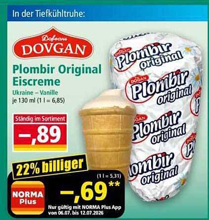 Plombir Original Eiscreme