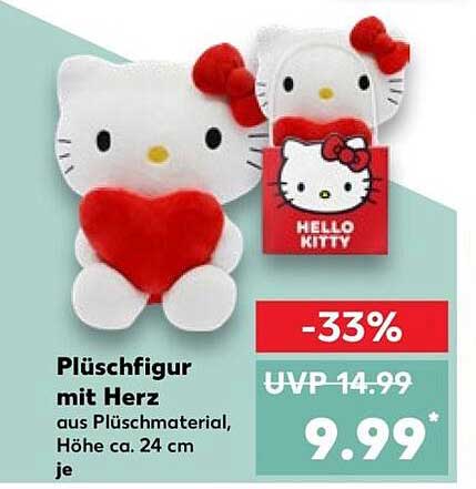 Plüschfigur mit Herz