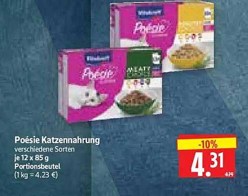 Poésie Katzennahrung