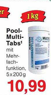 Pool-Multi-Tabs¹ mit Mehrfachfunktion, 5 x 200 g
