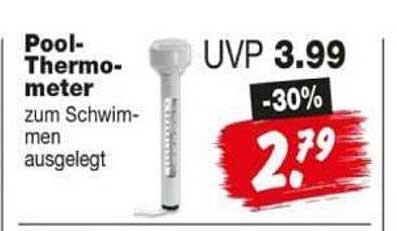 Pool-Thermometer zum Schwimmen ausgelegt
